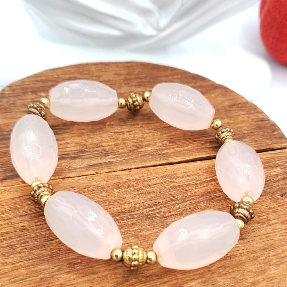 Arabian Princess Pink Stretch Bracelet B3003